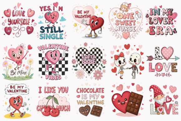 Download Retro Valentine PNG Sublimation Bundle - Retro valentine png sublimation bundle Collection