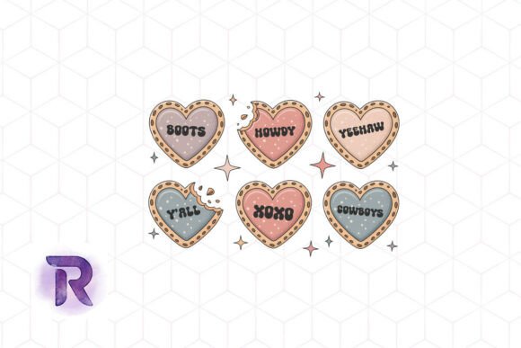Download Western Love Hearts Valentine's Day PNG - Premium Bundle