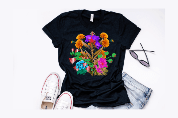 Download Vintage Botanical Floral T-Shirt Design - Floral Collection