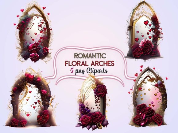 Download Romantic Floral Arches Sublimation - Floral Collection