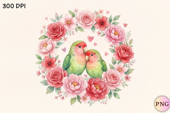 Download Watercolor Love Birds PNG Clipart - Love birds png Collection