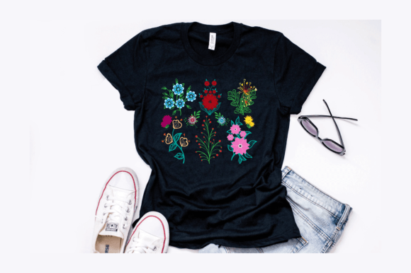 Download Vintage Botanical Floral T-Shirt Design - Floral Collection