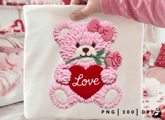 Download Latch Hook Valentine Teddy Love PNG - Love png Collection