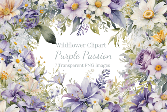 Download Purple Passion Floral Sublimation PNG - Floral Collection