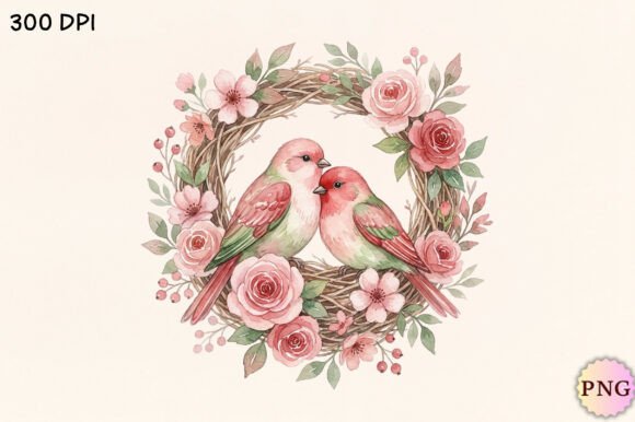Download Watercolor Love Birds PNG Clipart - Love birds png Collection