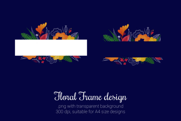 Download Floral Frame for Greeting Cards - Floral Collection