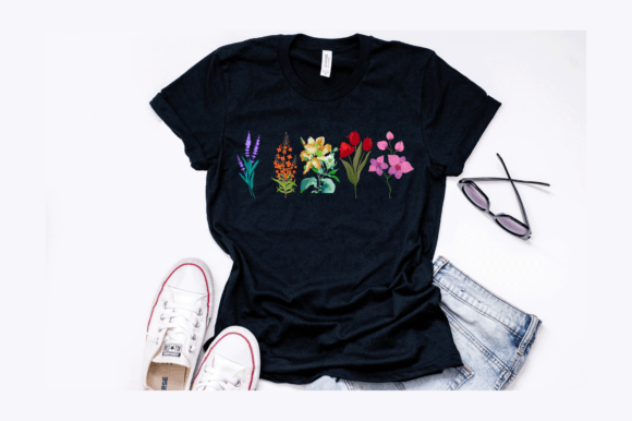 Download Vintage Botanical Floral T-Shirt Design - Floral Collection