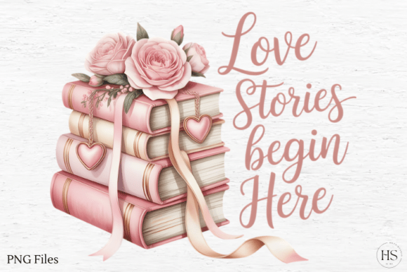 Download Floral Bookish Valentine PNG, Love PNG - Floral Collection