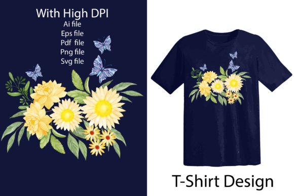Download Feminine Floral T Shirt Design - Floral Collection