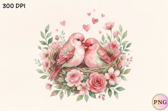 Download Watercolor Love Birds PNG Clipart - Love birds png Collection