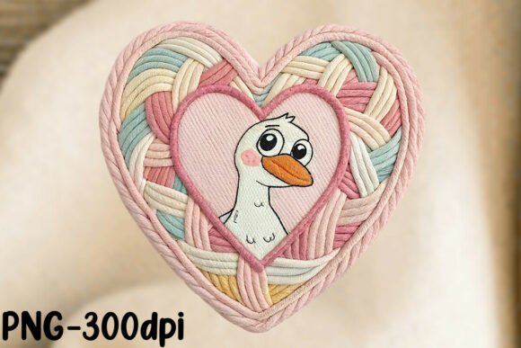 Download Faux Yarn Valentine Valentine Goose PNG - Faux yarn valentine Collection